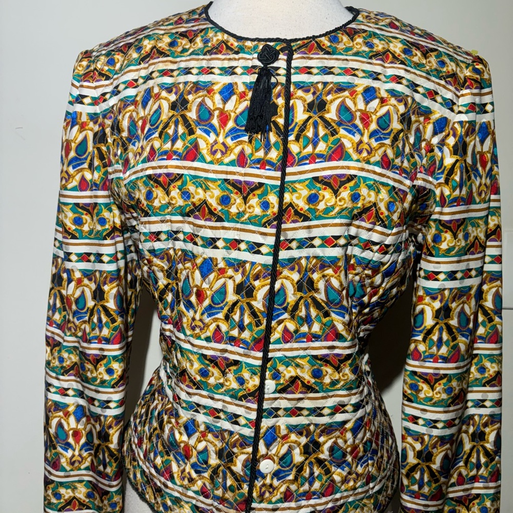Colorful Patterned Jacket - image 5